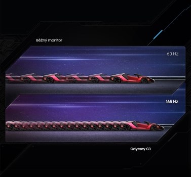 Samsung Odyssey G32A obnovovací frekvence 165 Hz